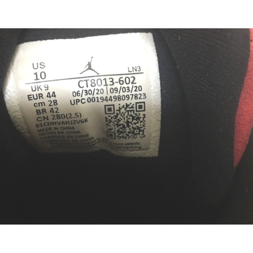 Nike Air Jordan 12 Retro Reverse Flu Game 2020 Sz 10 CT8013-602 READ DESCRIPTION